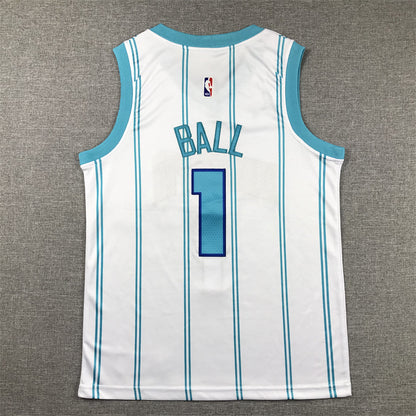Youth LaMelo Ball Charlotte Hornets #1 Embroidered Jersey