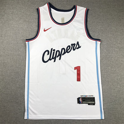 Men's LA Clippers james Harden #1 whiteSwingman Player jersey