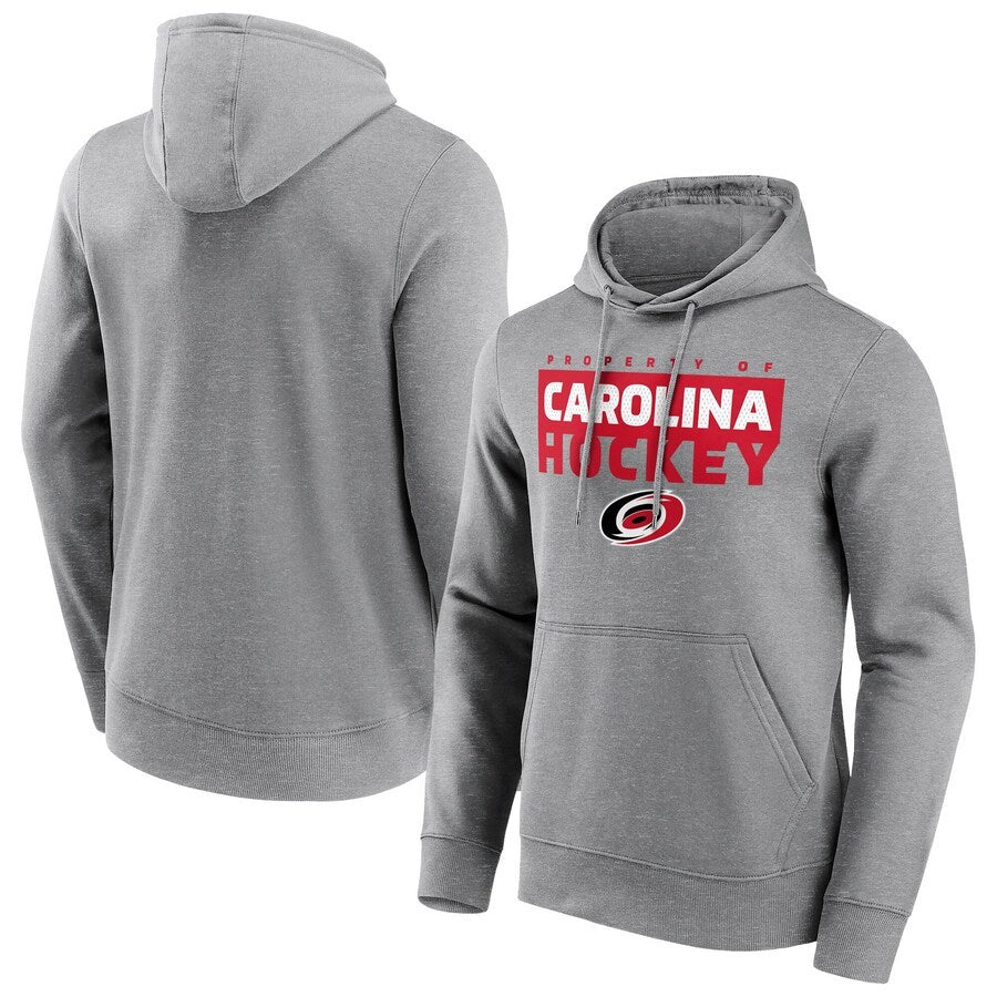 Men's Carolina Hurricanes Fanatics Branded Gain Ground Hoodie - Sports Grey
