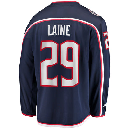Patrik Laine Columbus Blue Jackets   Home Breakaway Jersey - Navy