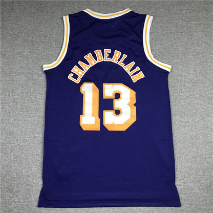 Wilt Chamberlain #13 Los Angeles Lakers 1971-72 Throwback Jersey