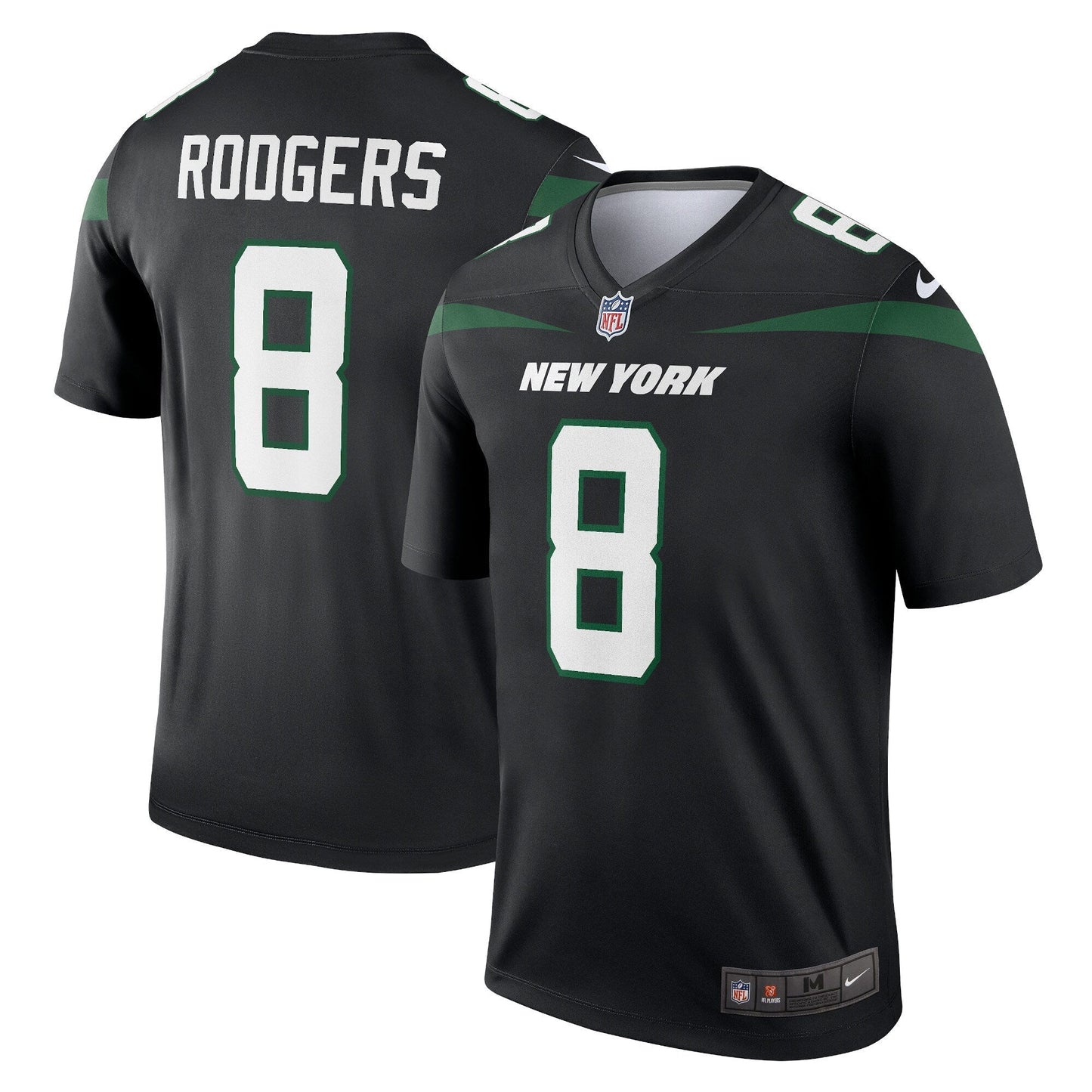 Aaron Rodgers New York Jets Nike Men's Alternate Legend   Jersey - Stealth Black