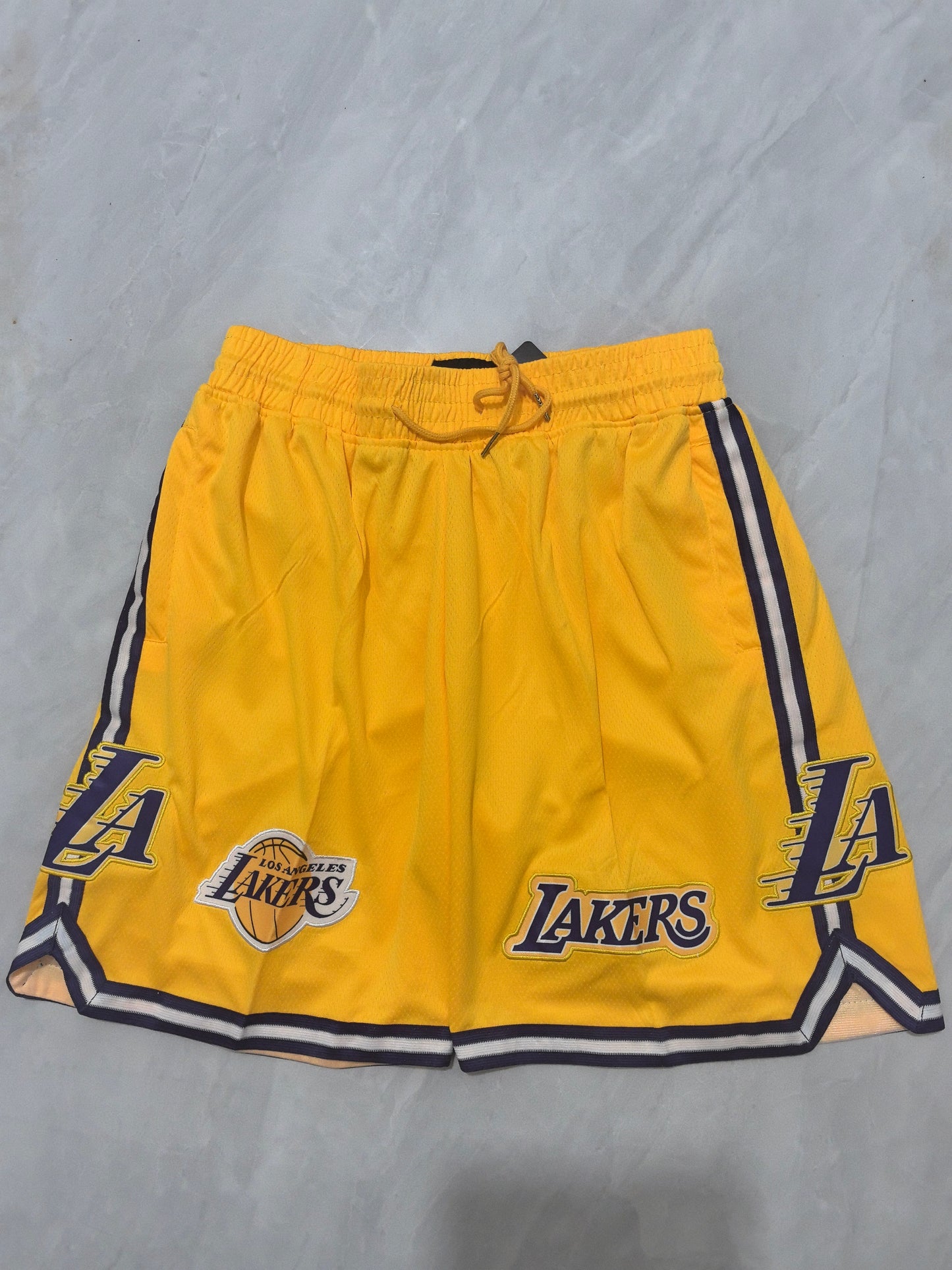 Los Angeles Lakers Yellow Fan Pocket Shorts