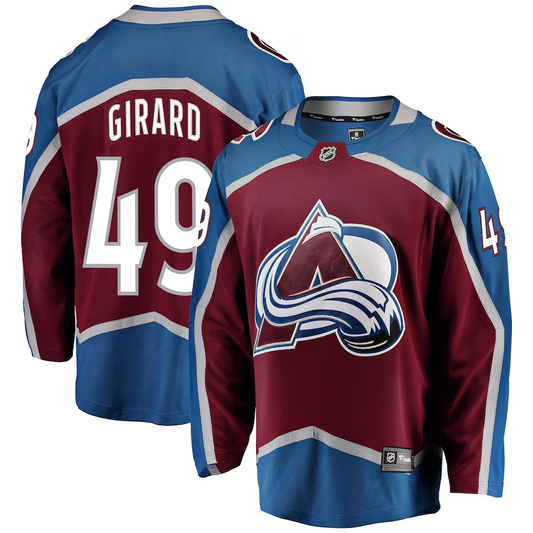 Men's Colorado Avalanche Samuel Girard #49 Burgundy Jersey