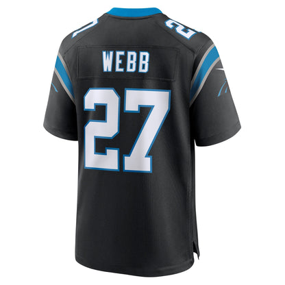 Sam Webb Carolina Panthers Nike Team Game Jersey -  Black