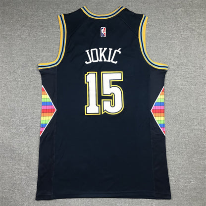 Denver Nuggets Nikola Jokic #15 2022 City Edition Swingman – Embroidered Jersey