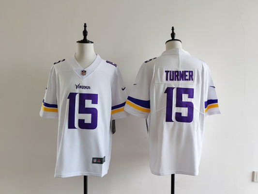 Men's Minnesota Vikings Dallas Turner Nike Jersey -  White#15
