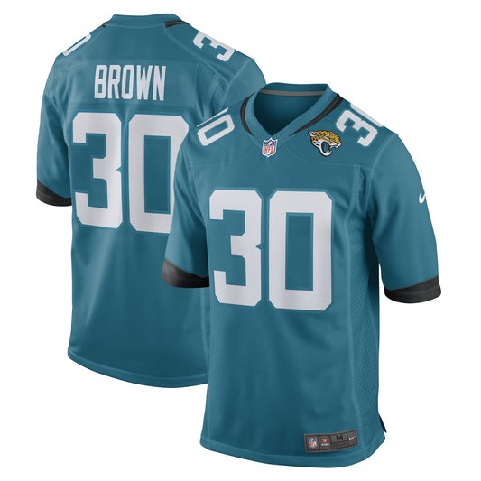 Montaric Brown Jacksonville Jaguars Nike Game   Jersey - Teal