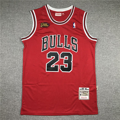 Chicago Bulls Michael Jordan #23 1997-98 Finals Throwback - Embroidered