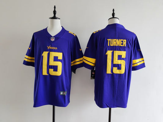 Men's Minnesota Vikings Dallas Turner Nike Jersey -  Purple