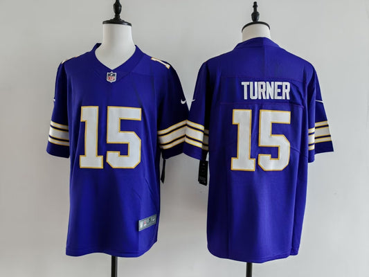 Men's Minnesota Vikings Dallas Turner Nike Jersey -  Retro Purple