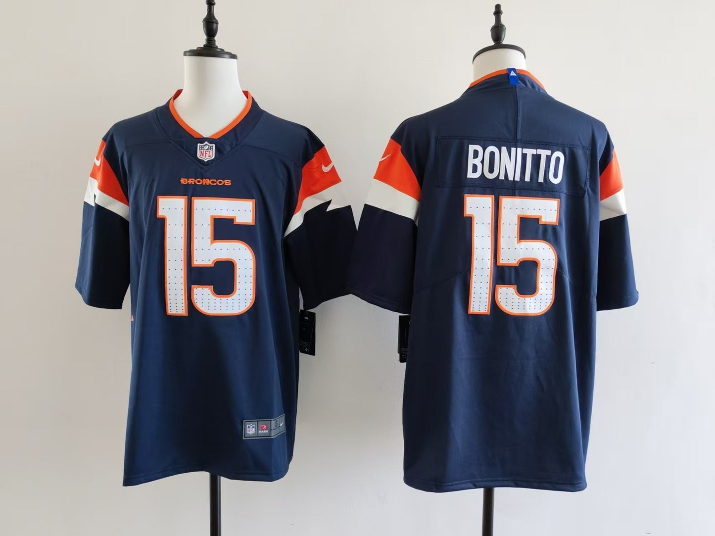 Men's Denver Broncos Nik Bonitto Jersey-Blue