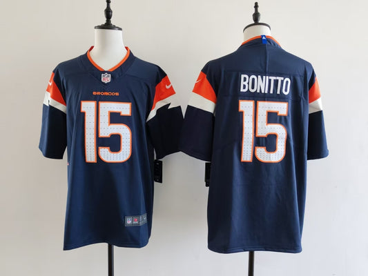 Men's Denver Broncos Nik Bonitto Jersey-Blue