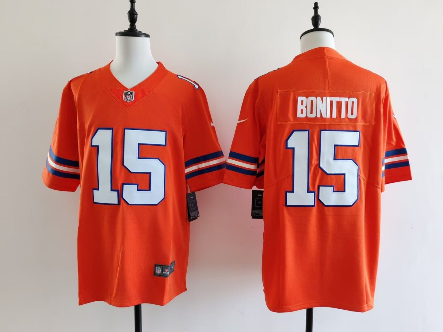 Men's Denver Broncos Nik Bonitto Jersey-Orange