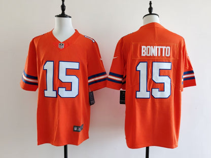 Men's Denver Broncos Nik Bonitto Jersey-Orange