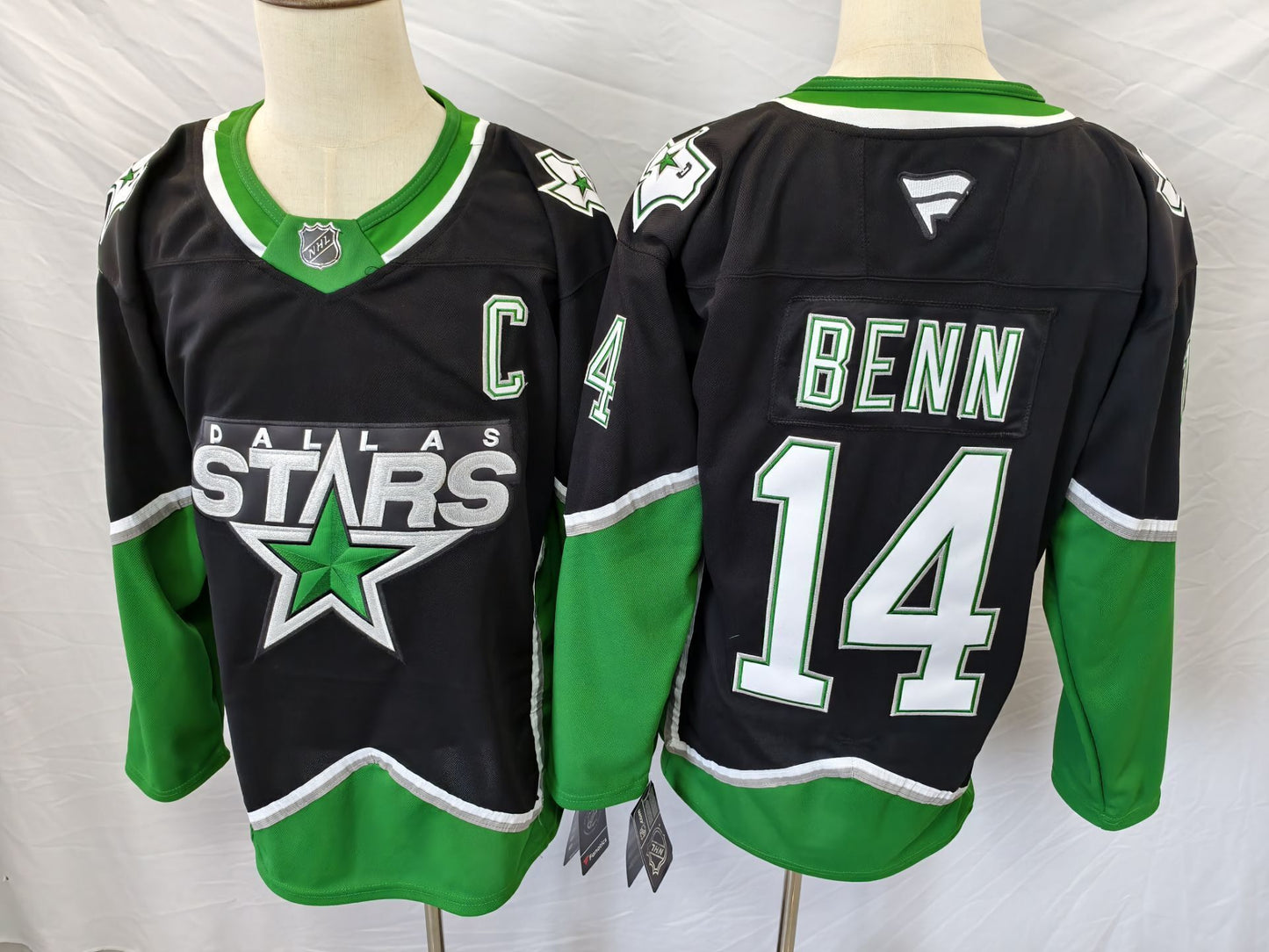 Men's Dallas Stars Jamie Benn #14  Black Premium Player Jersey