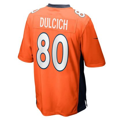 Greg Dulcich Denver Broncos Nike Game   Jersey - Orange