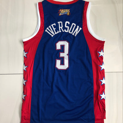 Iverson Philadelphia 76ers 3 Blue MN