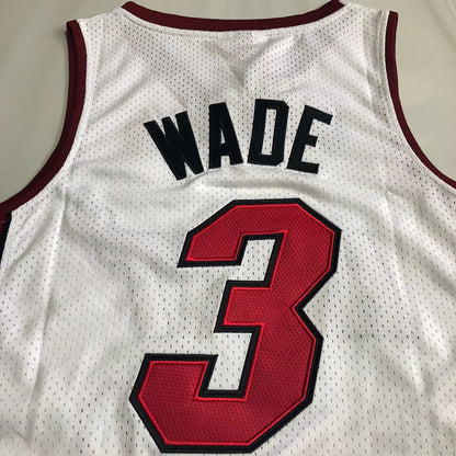 Dwayne Wade Miami Heat White 3 MN