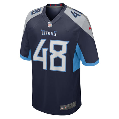 Beau Brinkley Tennessee Titans Nike Game Jersey - Navy