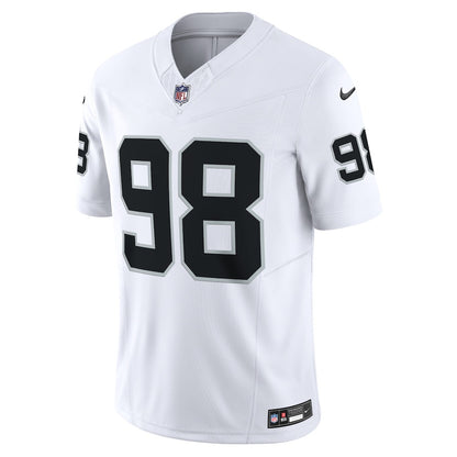 Maxx Crosby Las Vegas Raiders Vapor F.U.S.E. Limited Jersey - White