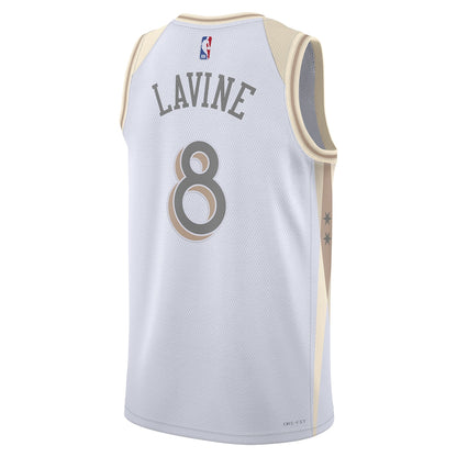 Unisex Chicago Bulls Zach LaVine  White 2024/25 Swingman  Jersey - City Edition