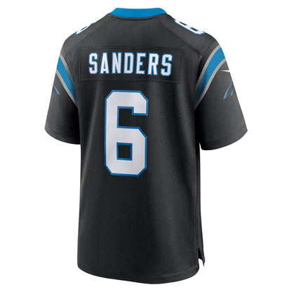 Miles Sanders Carolina Panthers Nike Game   Jersey - Black