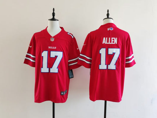 Men's Buffalo Bills Josh Allen Jersey-Red