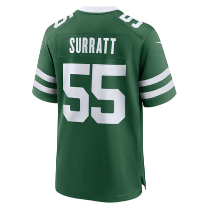 Chazz Surratt New York Jets Nike Team Game Jersey - Legacy Green