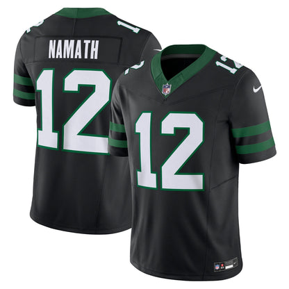 Joe Namath New York Jets Nike Alternate Vapor F.U.S.E. Limited Jersey  - Legacy Black