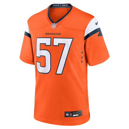 Kristian Welch Denver Broncos Nike Team Game Jersey -  Orange