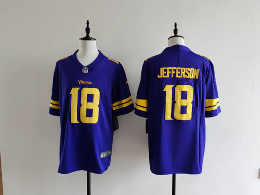 Men's Minnesota Vikings Justin Jefferson Nike Jersey -  Purple