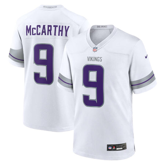 JJ McCarthy Minnesota Vikings Whiteout Jersey
