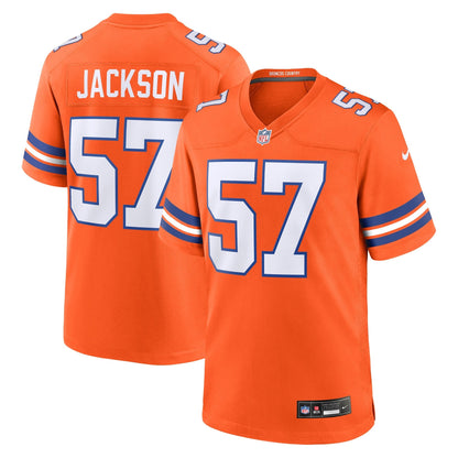 Tom Jackson Denver Broncos Nike Mile High Collection 1977 Throwback Retired   Game Jersey - Orange