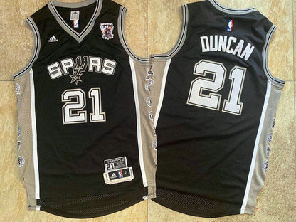 Tim Duncan Commemorative Throwback San Antonio Spurs Jersey