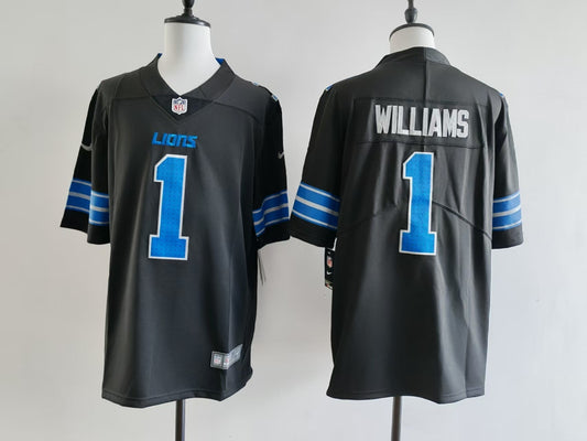 Men's Detroit Lions David Montgomery Jersey -  Black#1