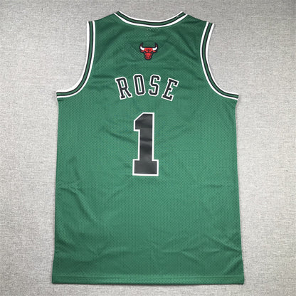 Chicago Bulls Derrick Rose #1 2008-09 Throwback-Embroidery
