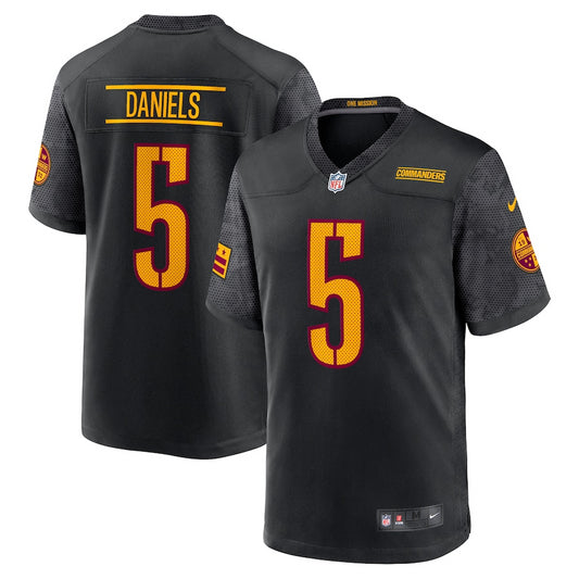 Washington Commanders Jayden Daniels Nike Carbon Black Fashion Jersey
