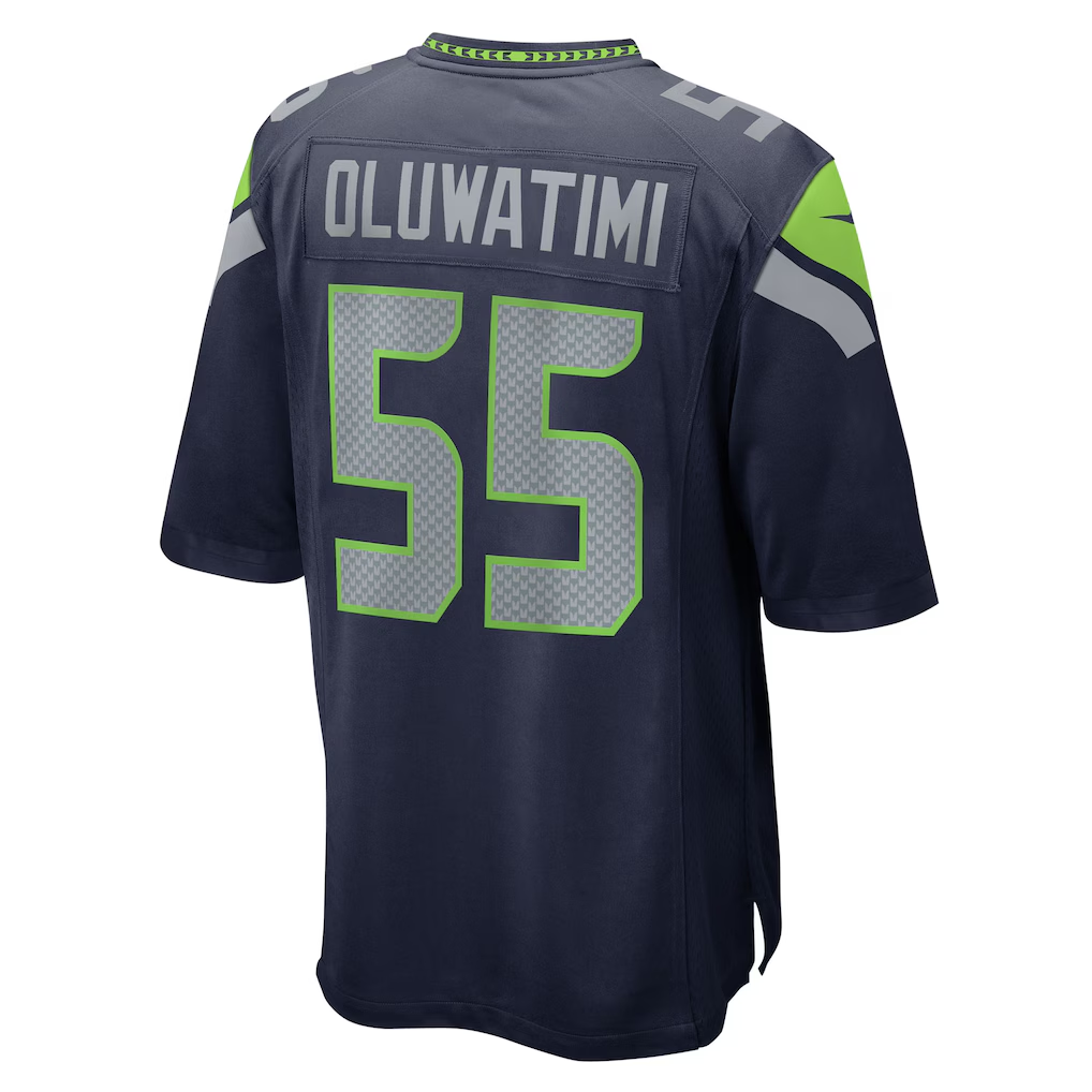 Men's Nike Olu Oluwatimi College Navy Seattle Seahawks Team Game Jersey