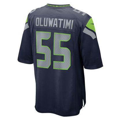 Men's Nike Olu Oluwatimi College Navy Seattle Seahawks Team Game Jersey