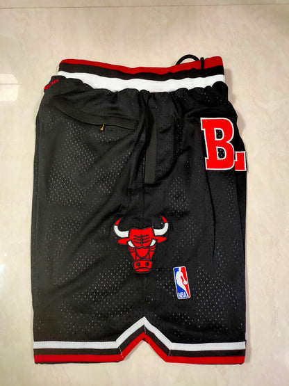 Chicago Bulls Black Collaboration Retro Pocket Shorts