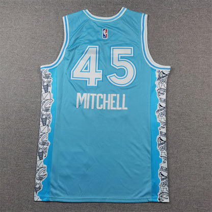 Cleveland Cavaliers Donovan Mitchell #45 2025 City Edition - Embroidered Jersey
