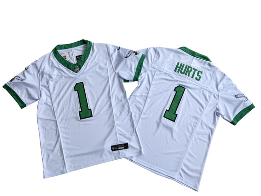 Philadelphia Eagles 1# Jalen Hurts  Limited Jersey-White