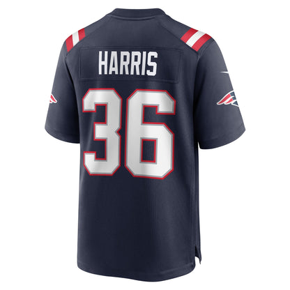 Kevin Harris New England Patriots Nike Game   Jersey - Navy