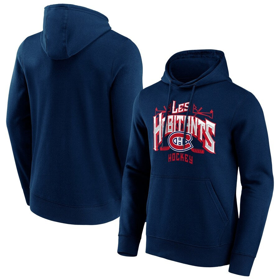 Men's Montreal Canadiens Fanatics Branded Hometown Graphic Hoodie - Navy