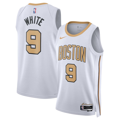 Boston Celtics Derrick White Nike White 2025/26 Swingman Jersey - City Edition