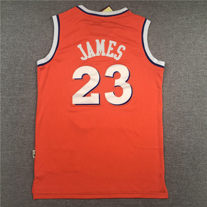 Cleveland Cavaliers LeBron James #23 Throwback - Embroidered Jersey