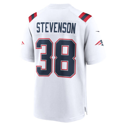 Rhamondre Stevenson New England Patriots Nike Game   Jersey - White