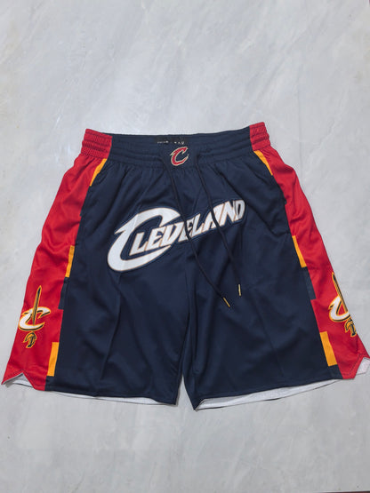 Cleveland Cavaliers 2026 Deep Blue Retro City Edition Pocketed Basketball Shorts