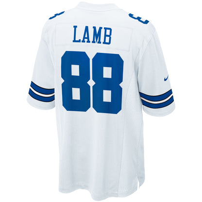 CeeDee Lamb Dallas Cowboys Nike Game Team Jersey - White